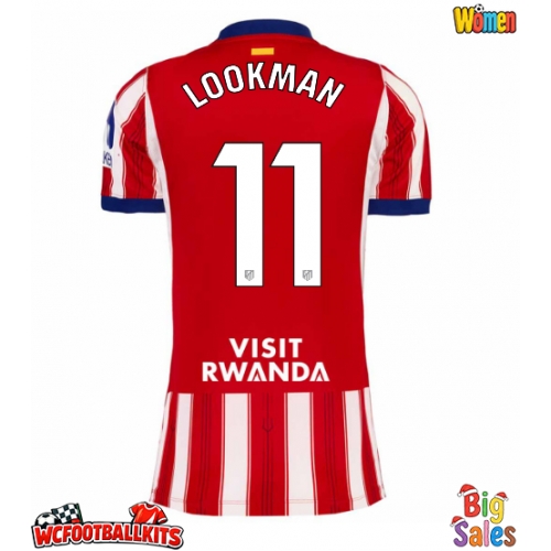 Atletico Madrid Ademola Lookman #11 Replica Home Stadium Shirt for Women 2026-27 Short Sleeve
